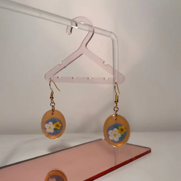 aretes florecitas plastilina 2
