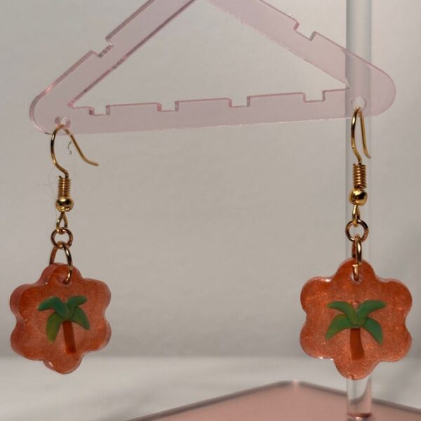 aretes palmeritas plastilina 1